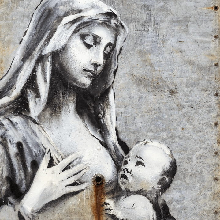 La madonna con bambino-Banksy