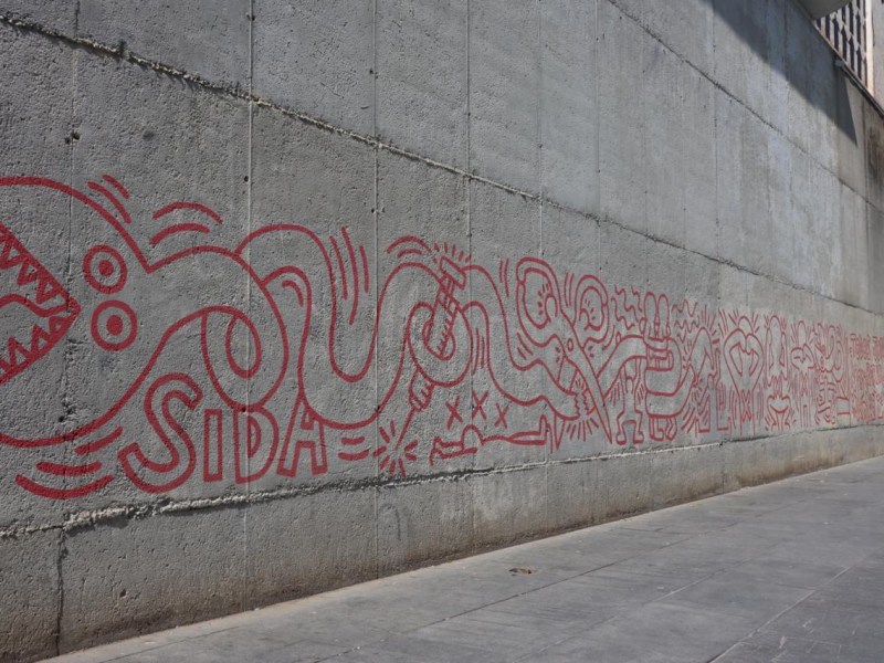 “Todos juntos podemos parar el SIDA”: il murale di Keith Haring contro la paura dell’AIDS